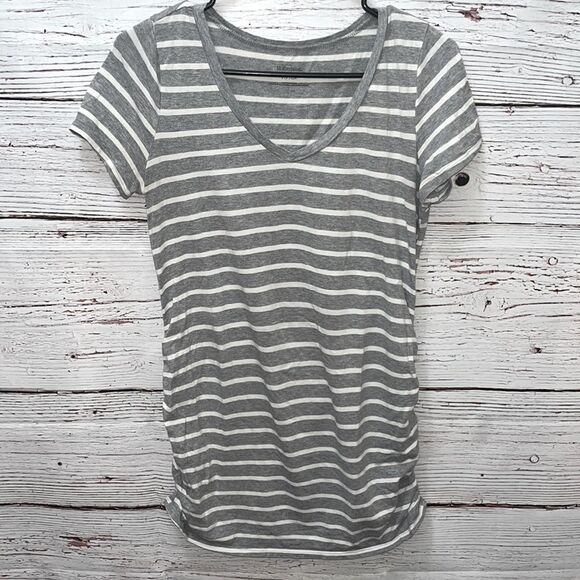 Motherhood Maternity Striped Short Sleeve Tee - Picture 1 of 3